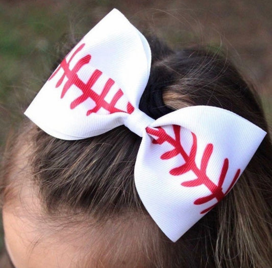 Baseball Hair Bow